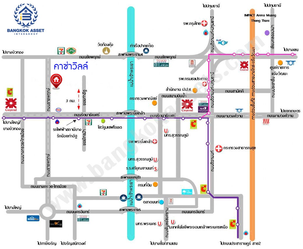 บ้านมือสองตกแต่งใหม่ โครงการ คาซ่าวิลล์ ราชพฤกษ์-รัตนาธิเบศร์2 แบรนด์ Q.House รีโนเวทใหม่พร้อมเข้าอยู่ เนื้อที่ 54 ตร.ว. พื้นที่ใช้สอย 211.55 ตร.ม. ฟังก์ชันจัดเต็ม 4 ห้องนอน 3 ห้องน้ำ จอดรถได้ 2 คัน บนทำเลศักยภาพ ติดถนนราชพฤกษ์ ใกล้รถไฟฟ้าสายสีม่วง "สถานีบางรักน้อยท่าอิฐ" และทางด่วน "ศรีรัช"